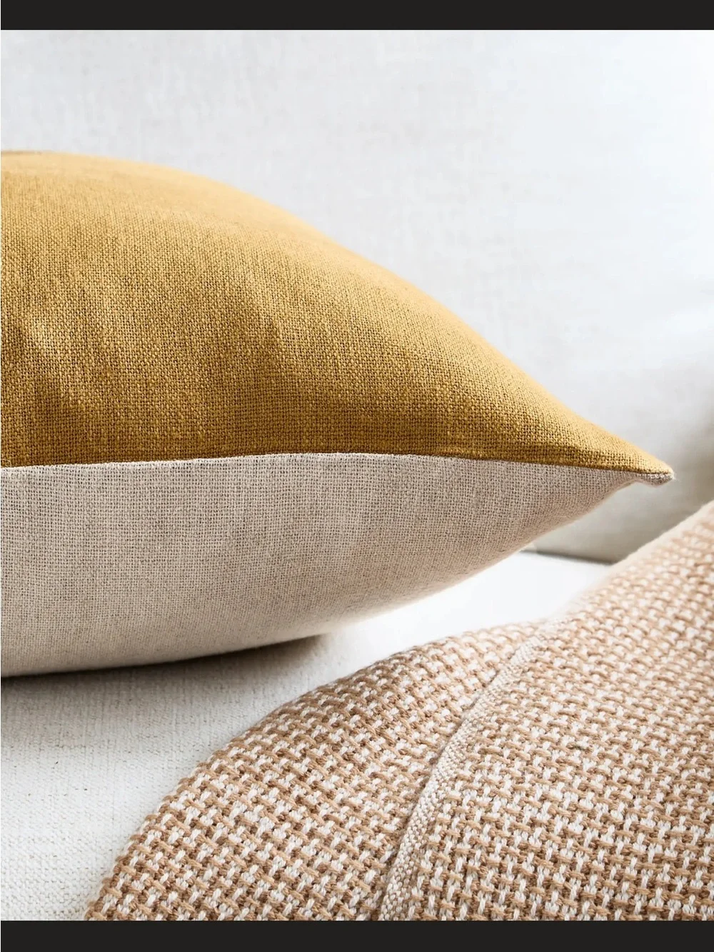 Quince Reversible Linen Bamboo Pillow Cover